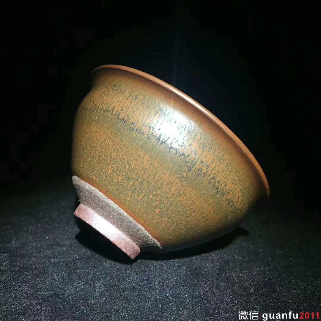 國大師～孫建興老師作品：柴燒兔毫！完美品相！ 口徑9高4.9