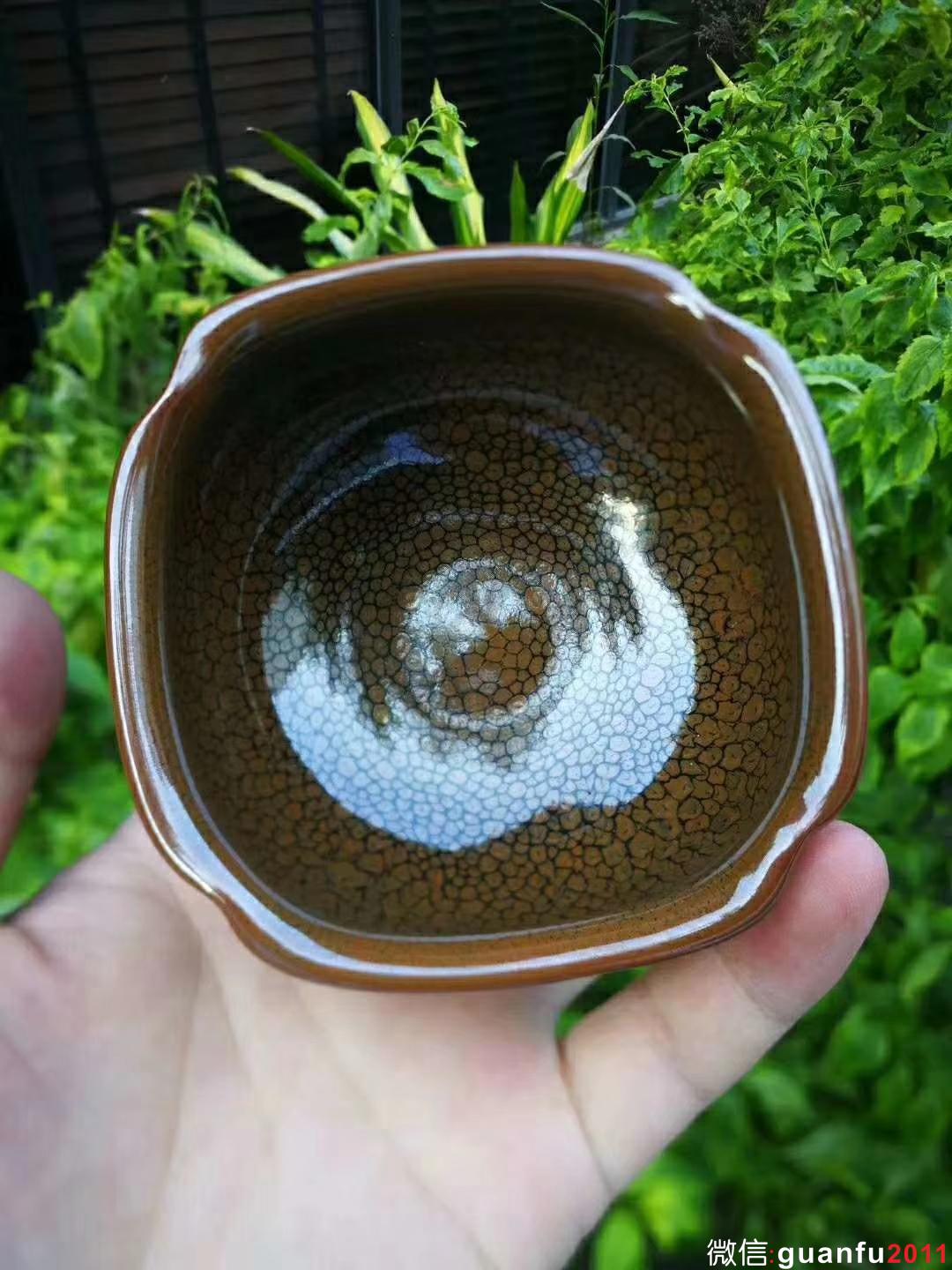 陳葉琦四方杯 口徑:8.2   高:4.5 四方盞 四方來(lái)財(cái)