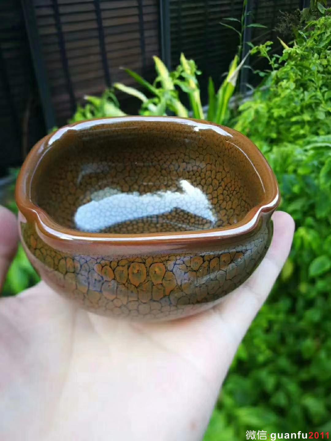 陳葉琦四方杯 口徑:8.2   高:4.5 四方盞 四方來(lái)財(cái)