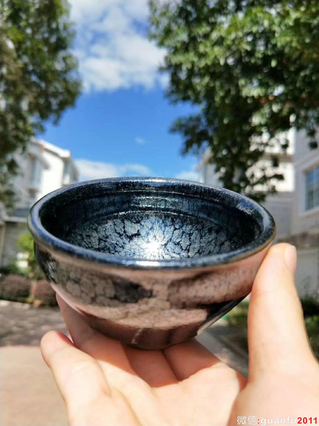 建盞三大泰斗之一【孫建興】老師 國家級非物質(zhì)文化遺產(chǎn)代表性傳承人 收藏系列 早期云油滴·極品