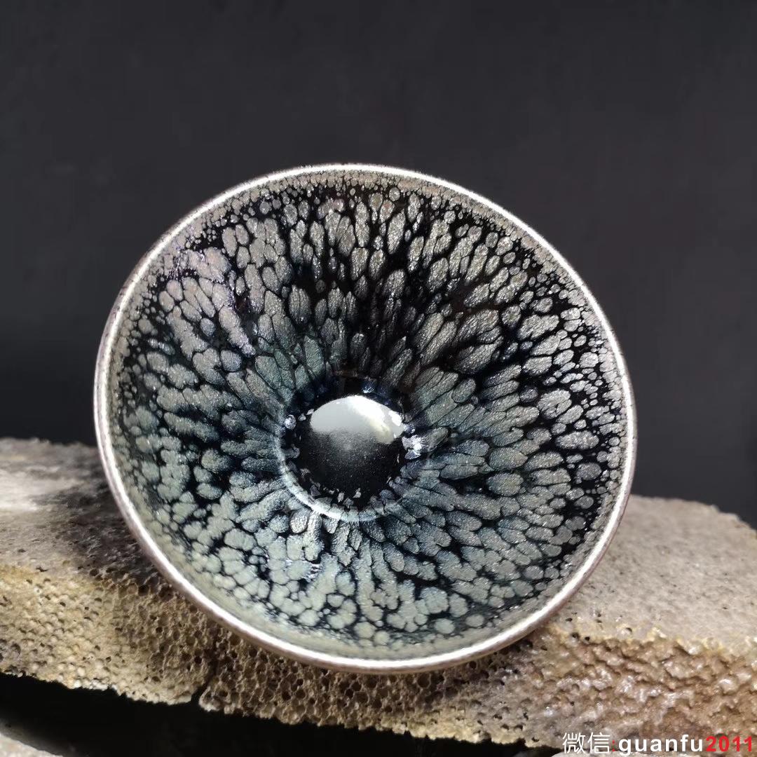 清風(fēng)建盞 陳乃文老師 千般蓮 尺寸8.9/4.9