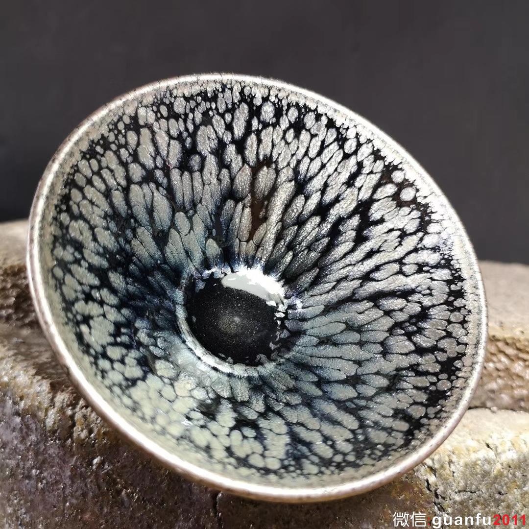 清風(fēng)建盞 陳乃文老師 千般蓮 尺寸8.9/4.9