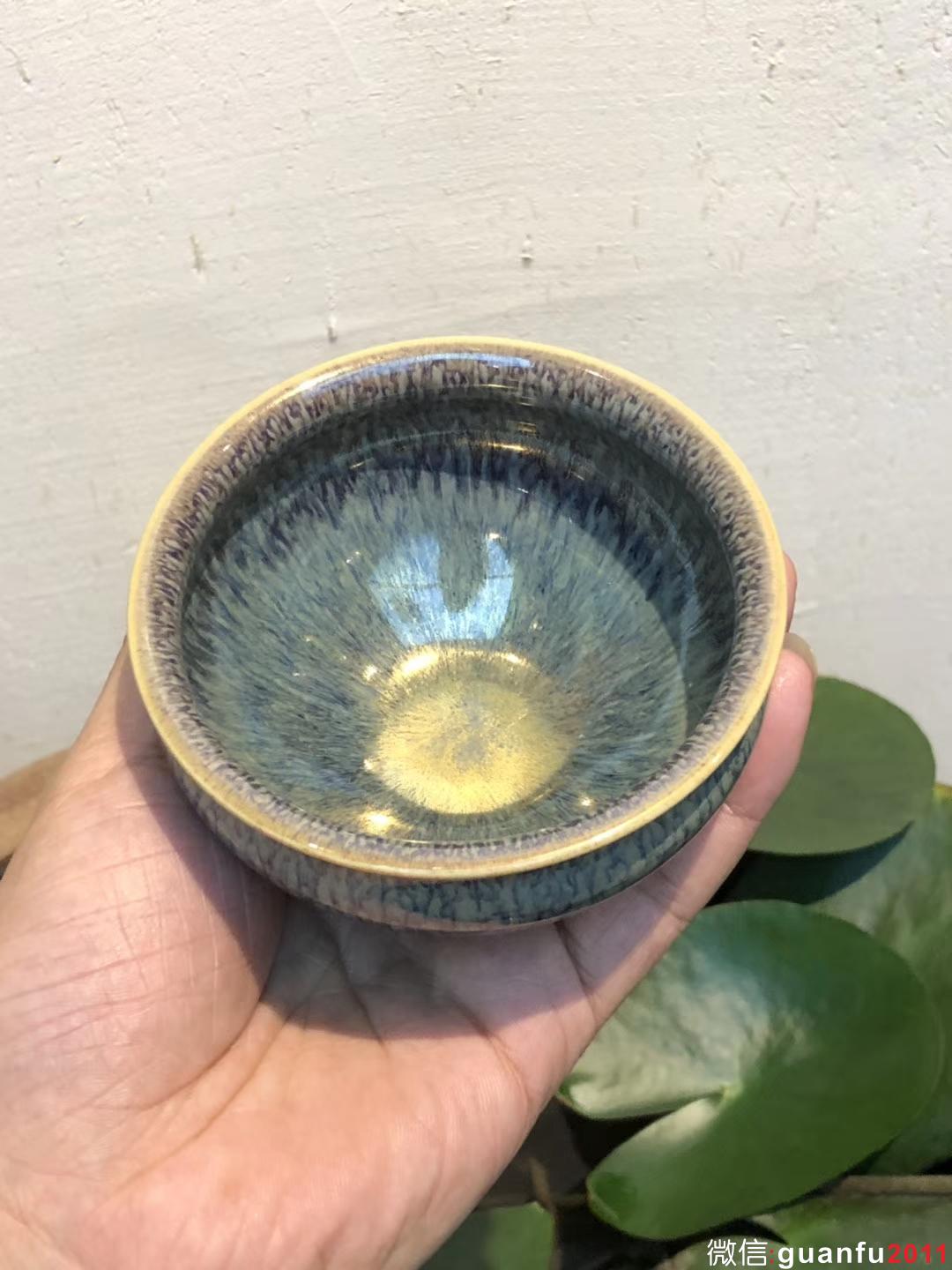 范澤鋒老師 紫玉金絲 紫砂胎 口徑：9.5