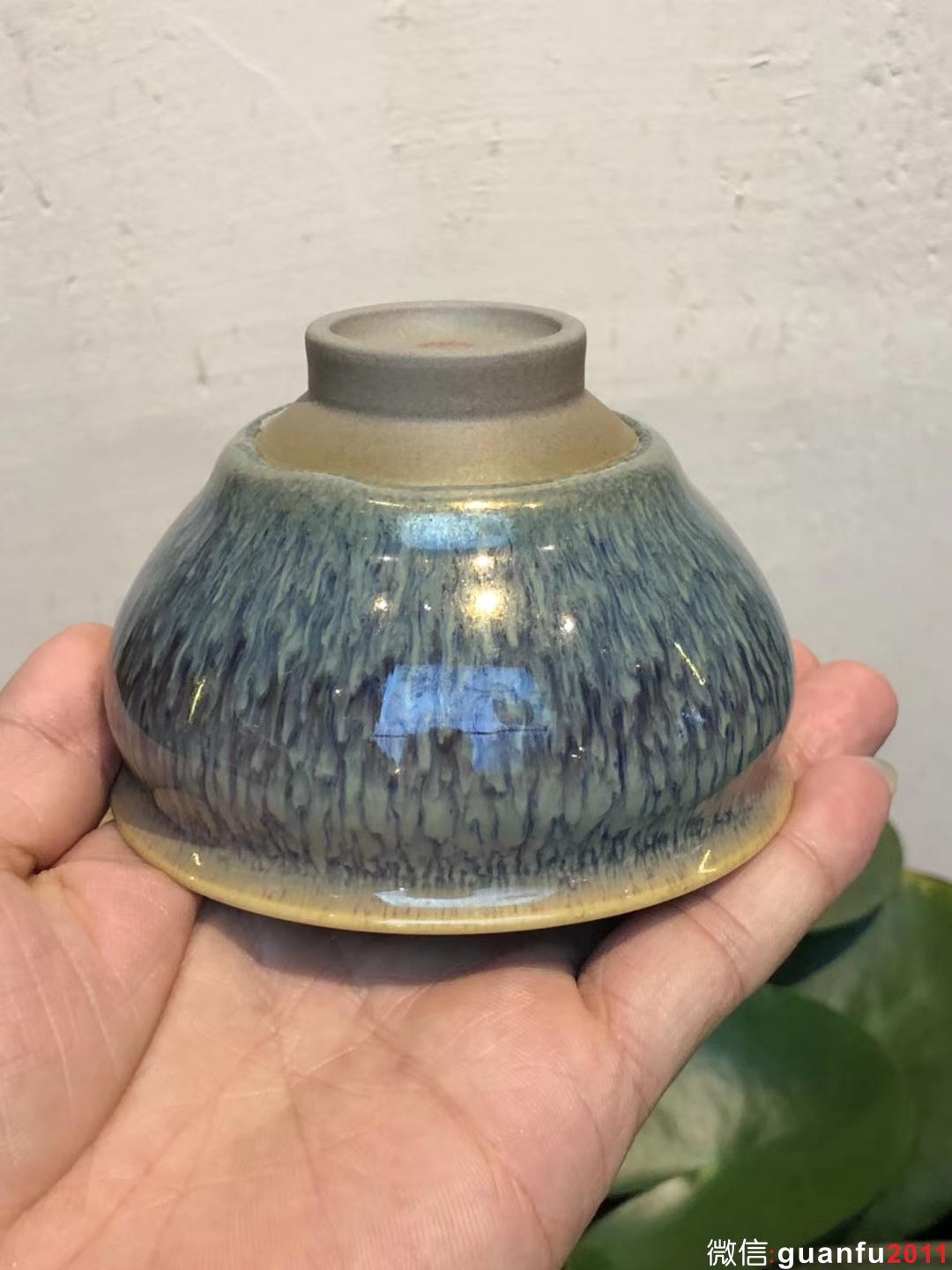 范澤鋒老師 紫玉金絲 紫砂胎 口徑：9.5