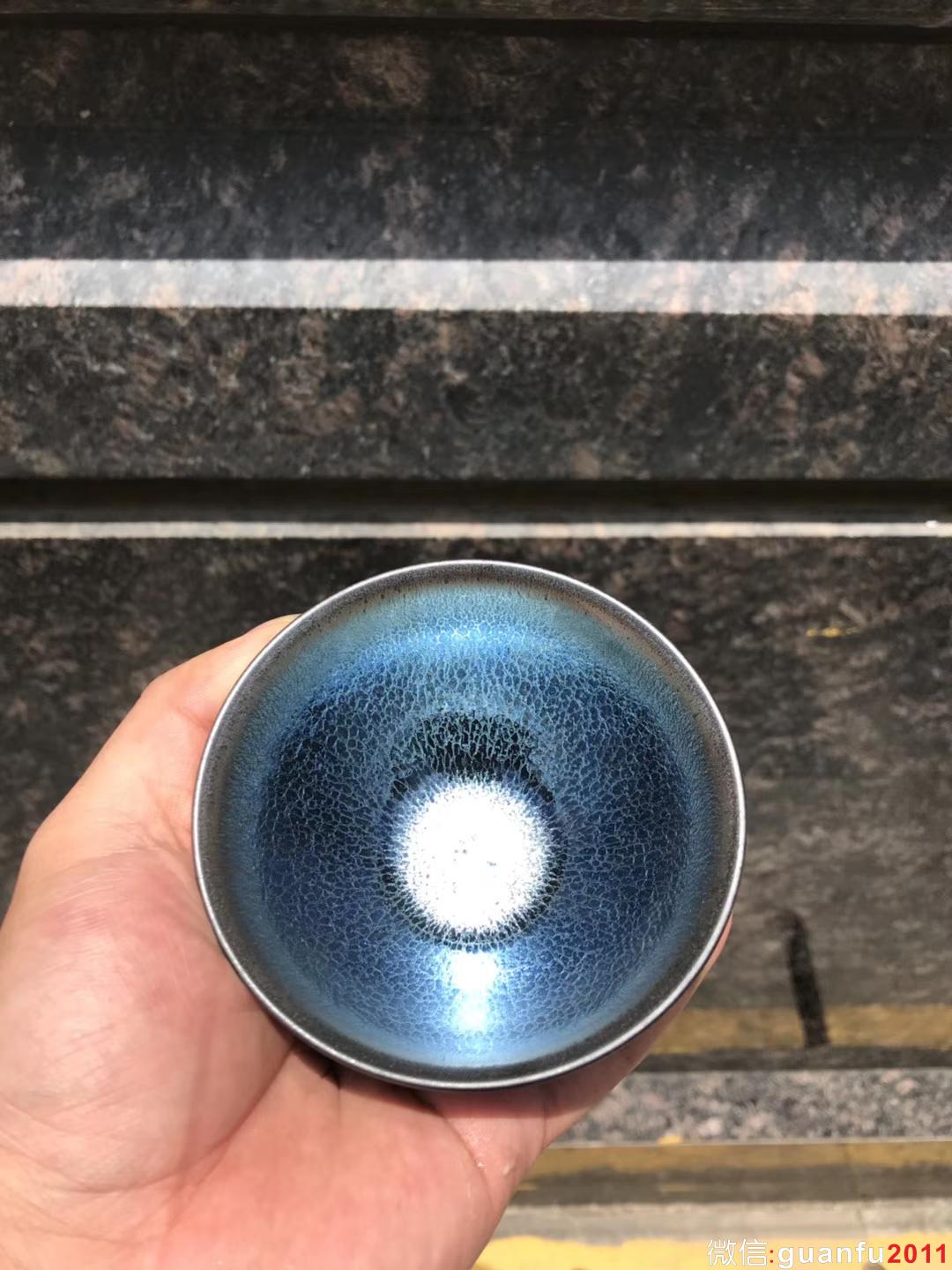 翁書杰師傅 藍(lán)麒麟 束口盞