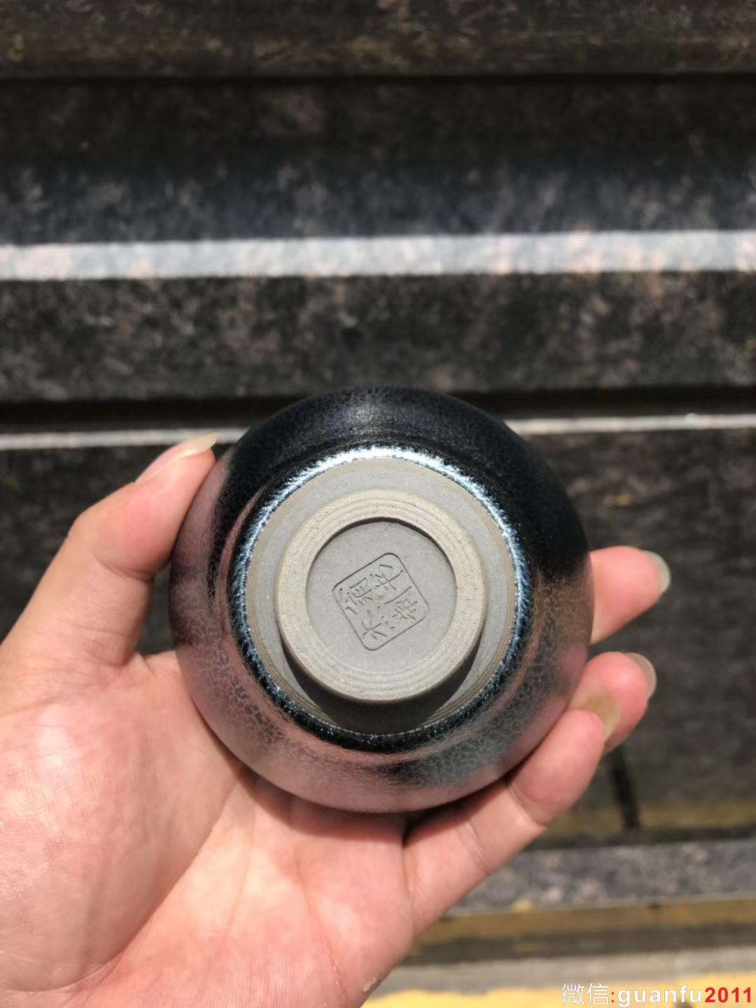 翁書杰師傅 藍(lán)麒麟 束口盞