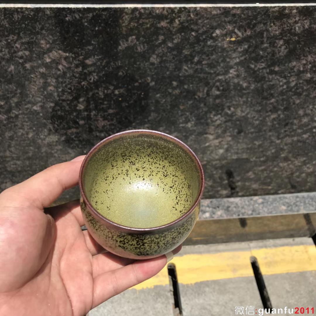 李遠興老師作品:柴燒茶抹綠、完美無瑕精品。