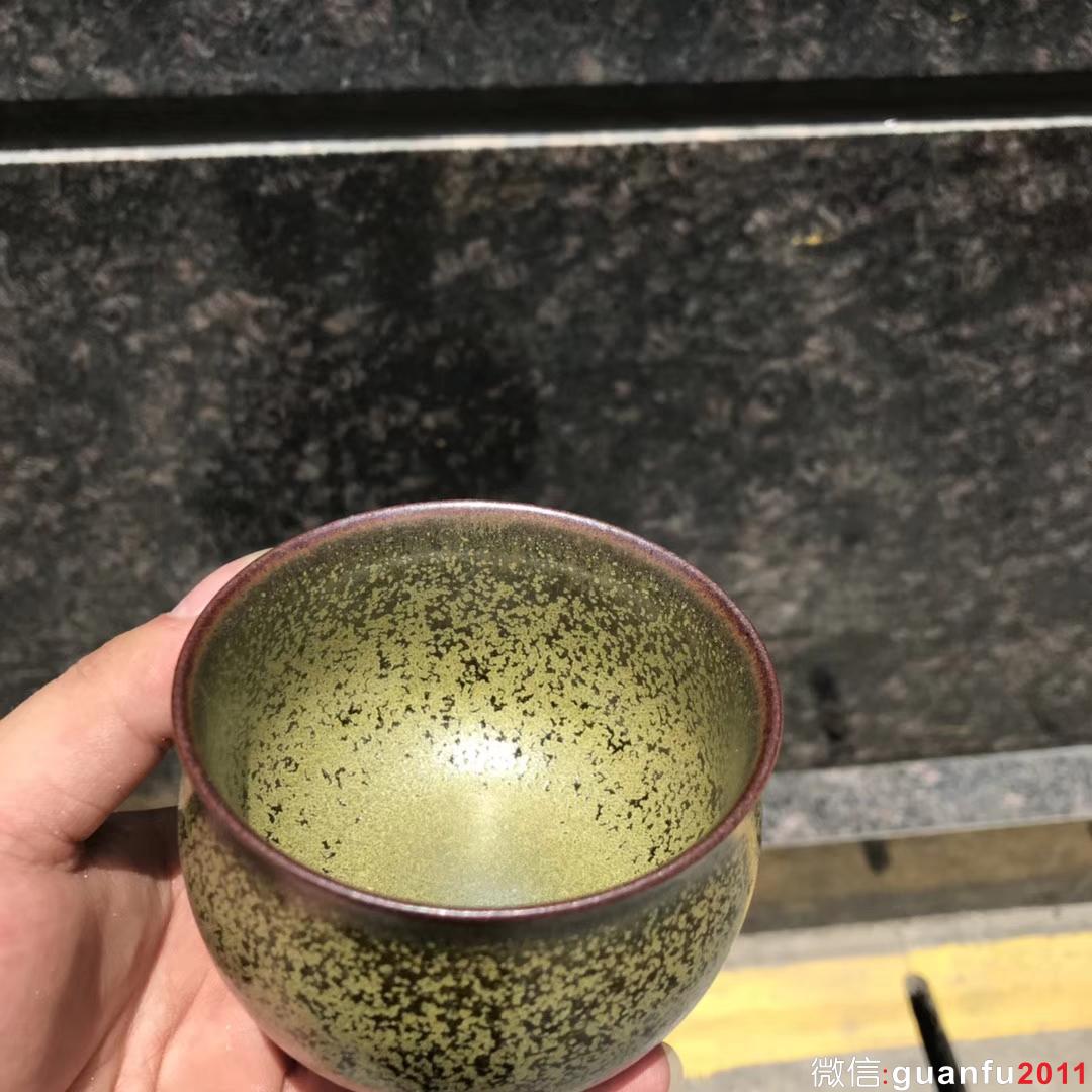 李遠興老師作品:柴燒茶抹綠、完美無瑕精品。