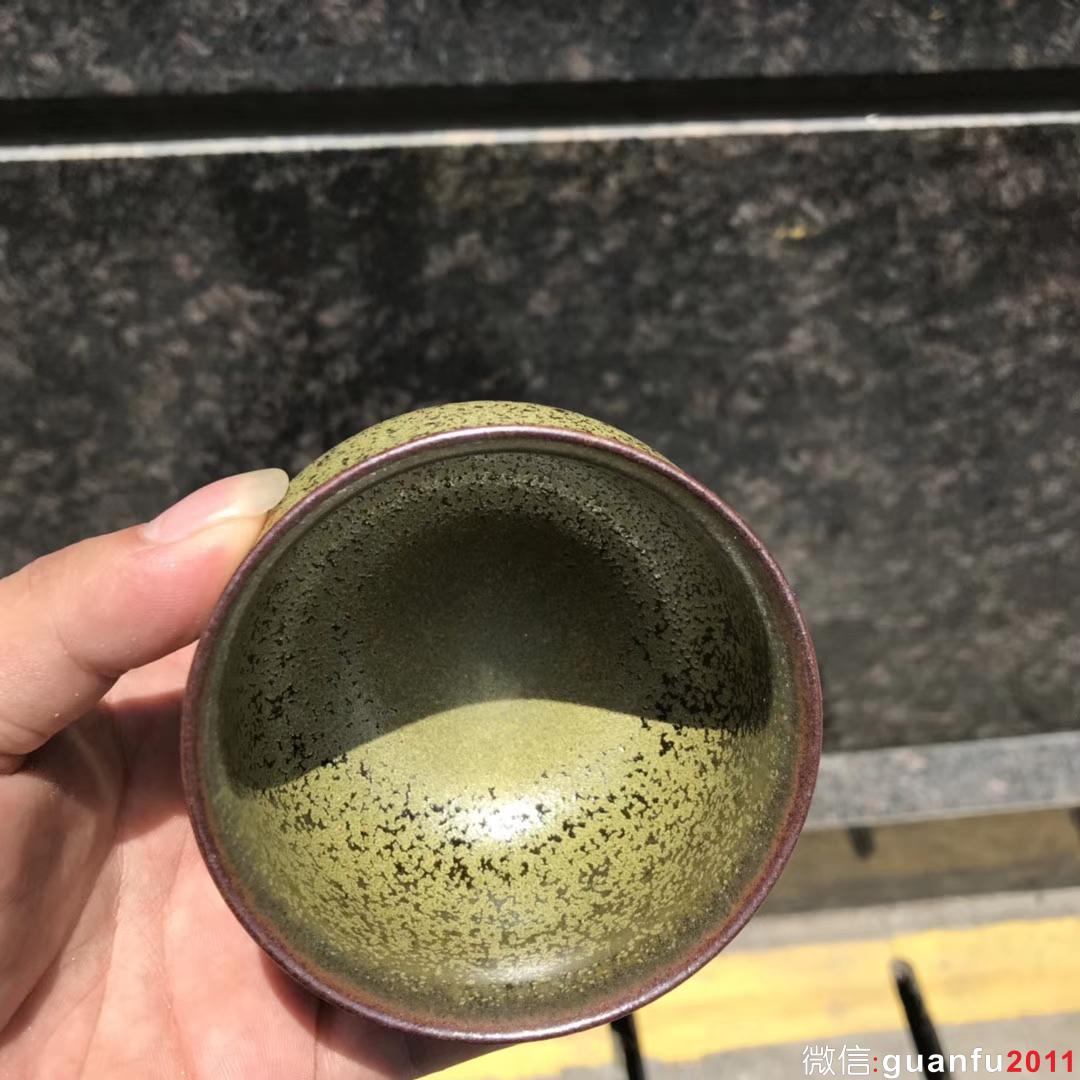 李遠興老師作品:柴燒茶抹綠、完美無瑕精品。