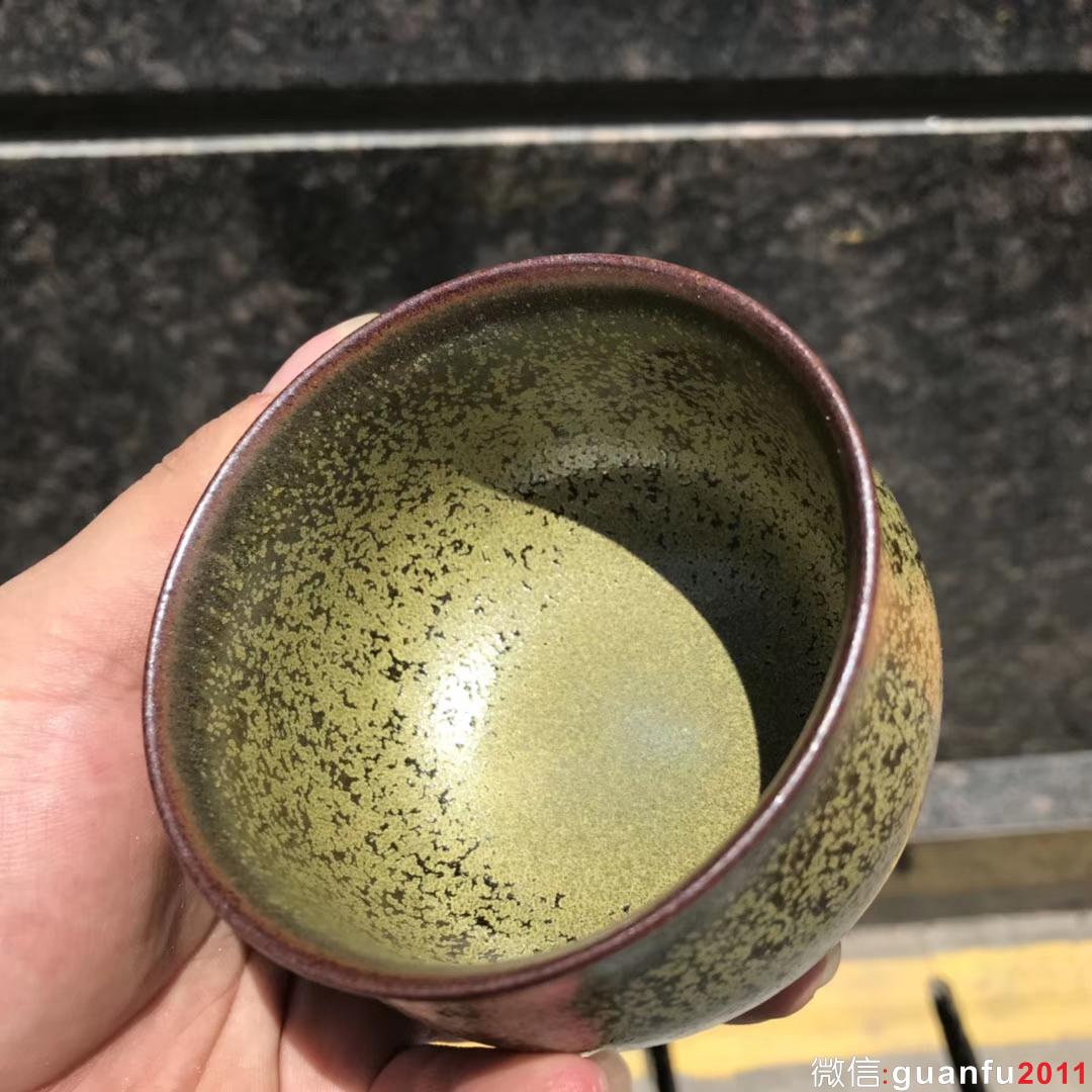 李遠興老師作品:柴燒茶抹綠、完美無瑕精品。