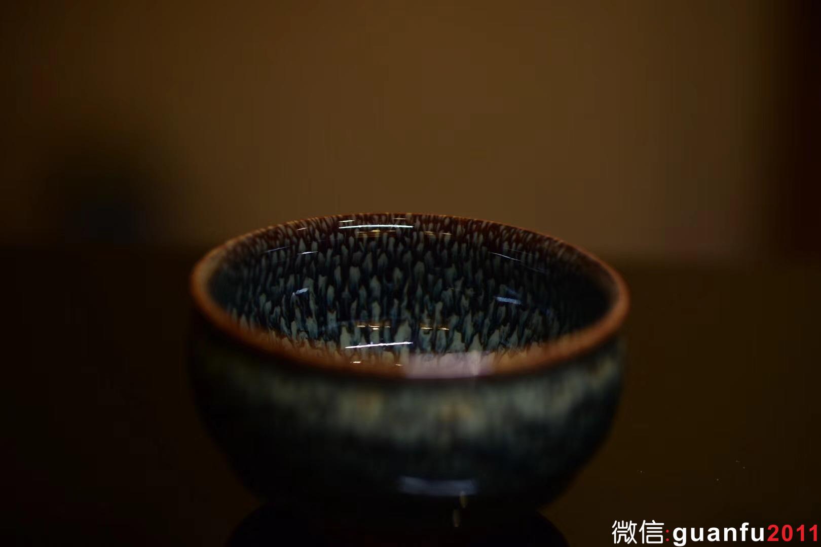 范澤鋒：星月盞 綠鷓鴣斑 （鼓杯）口：9高：5