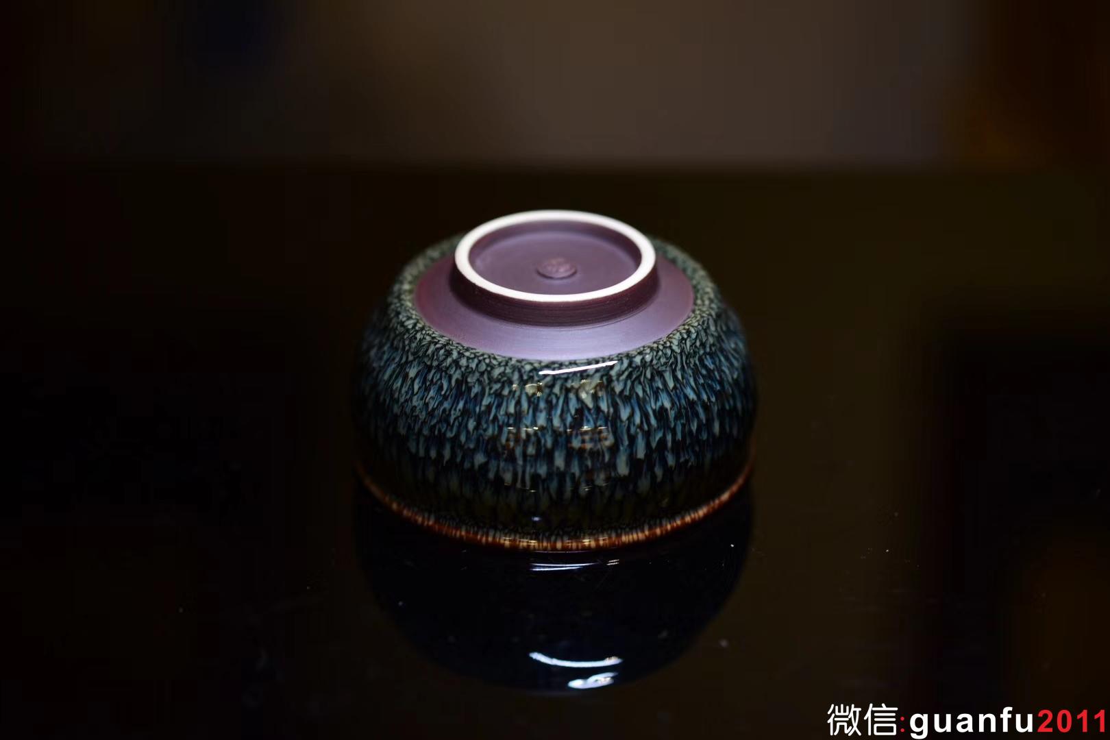 范澤鋒：星月盞 綠鷓鴣斑 （鼓杯）口：9高：5