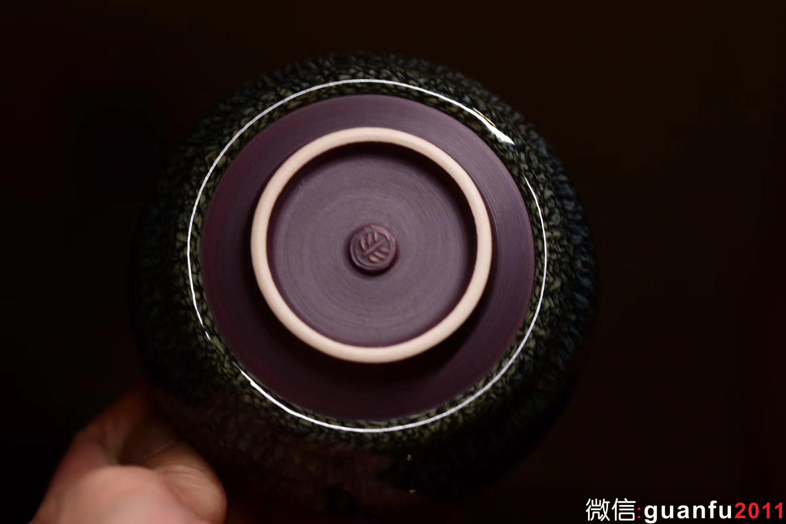 范澤鋒：星月盞 綠鷓鴣斑 （鼓杯）口：9高：5