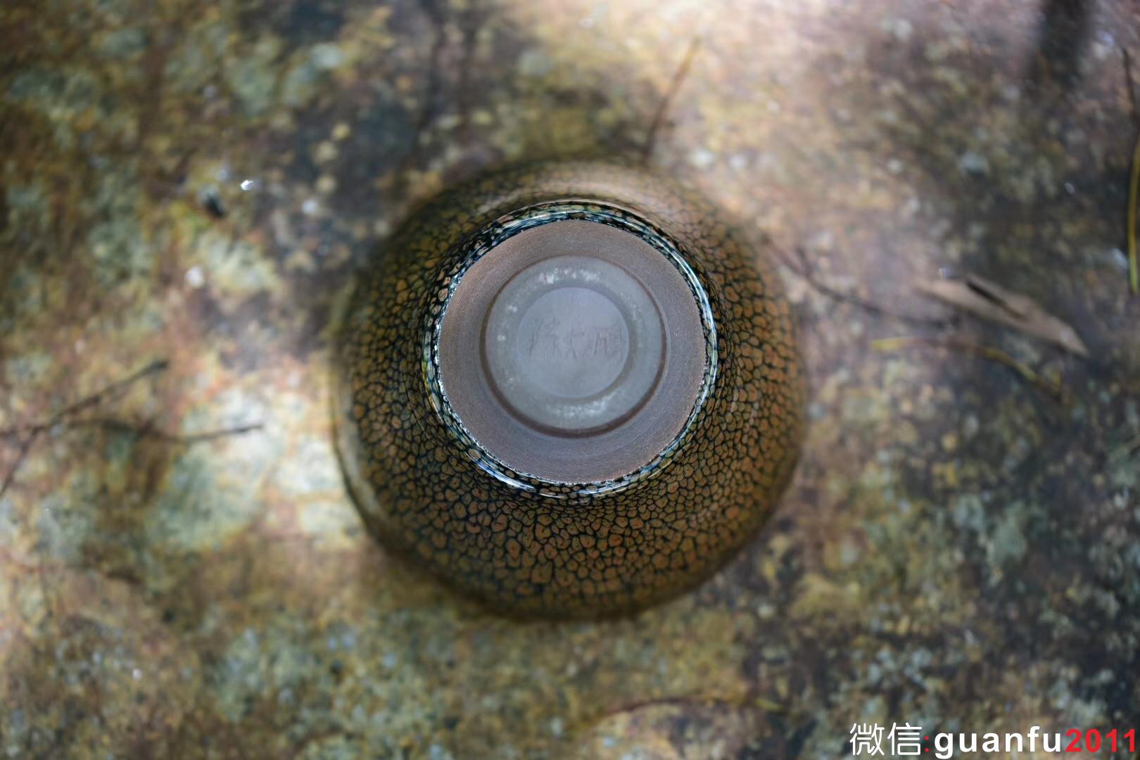 陳大鵬老師 極品斑紋完美無瑕 黃鷓鴣斑茶盞 束口型：9.8公分高5.8公分