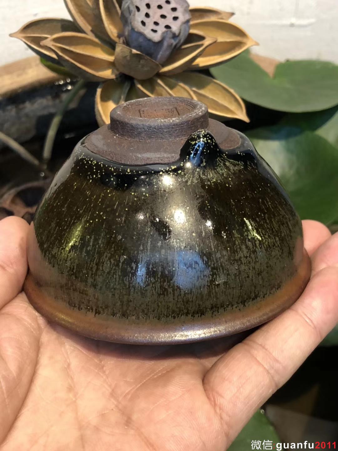 單色釉 茶綠釉 （星辰星） 龍窯柴燒 李盞 李遠(yuǎn)興柴燒 束口