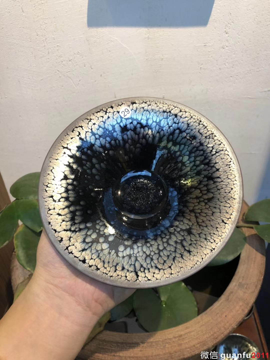 李昌海老師作品 大器 鷓鴣斑  斗笠型 口徑：15.5高：6