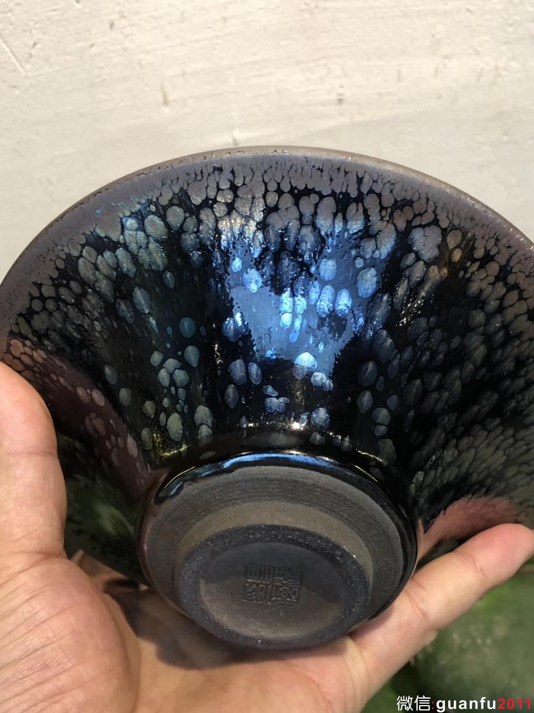 李昌海老師作品 大器 鷓鴣斑  斗笠型 口徑：15.5高：6