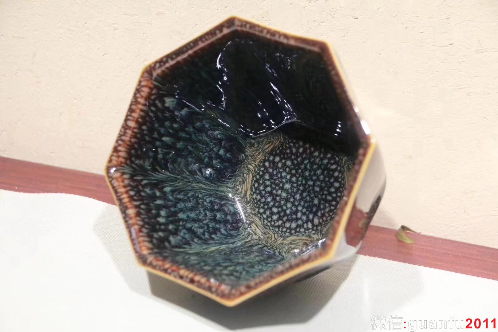 八面玲瓏-范澤鋒制 無暇精品獨(dú)特釉滴 釉滴的美是自然流入 9.7*6.7公分