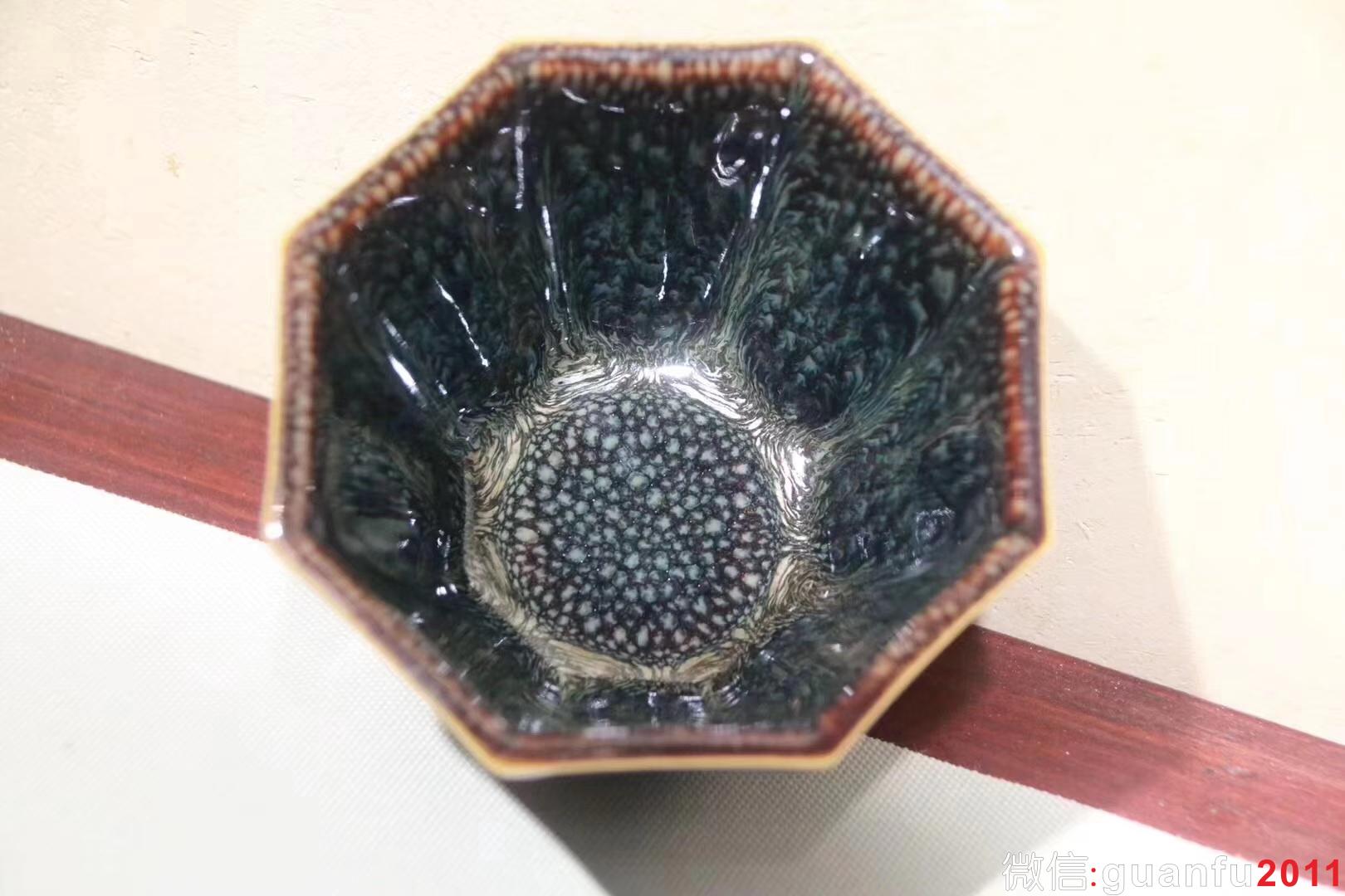 八面玲瓏-范澤鋒制 無暇精品獨(dú)特釉滴 釉滴的美是自然流入 9.7*6.7公分