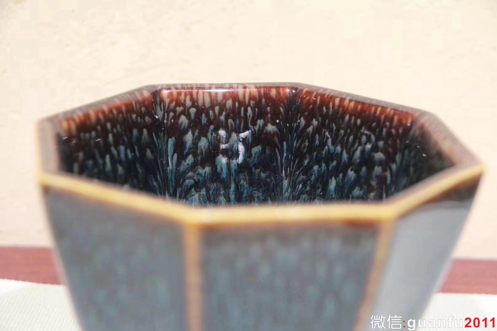 八面玲瓏-范澤鋒制 無暇精品獨(dú)特釉滴 釉滴的美是自然流入 9.7*6.7公分