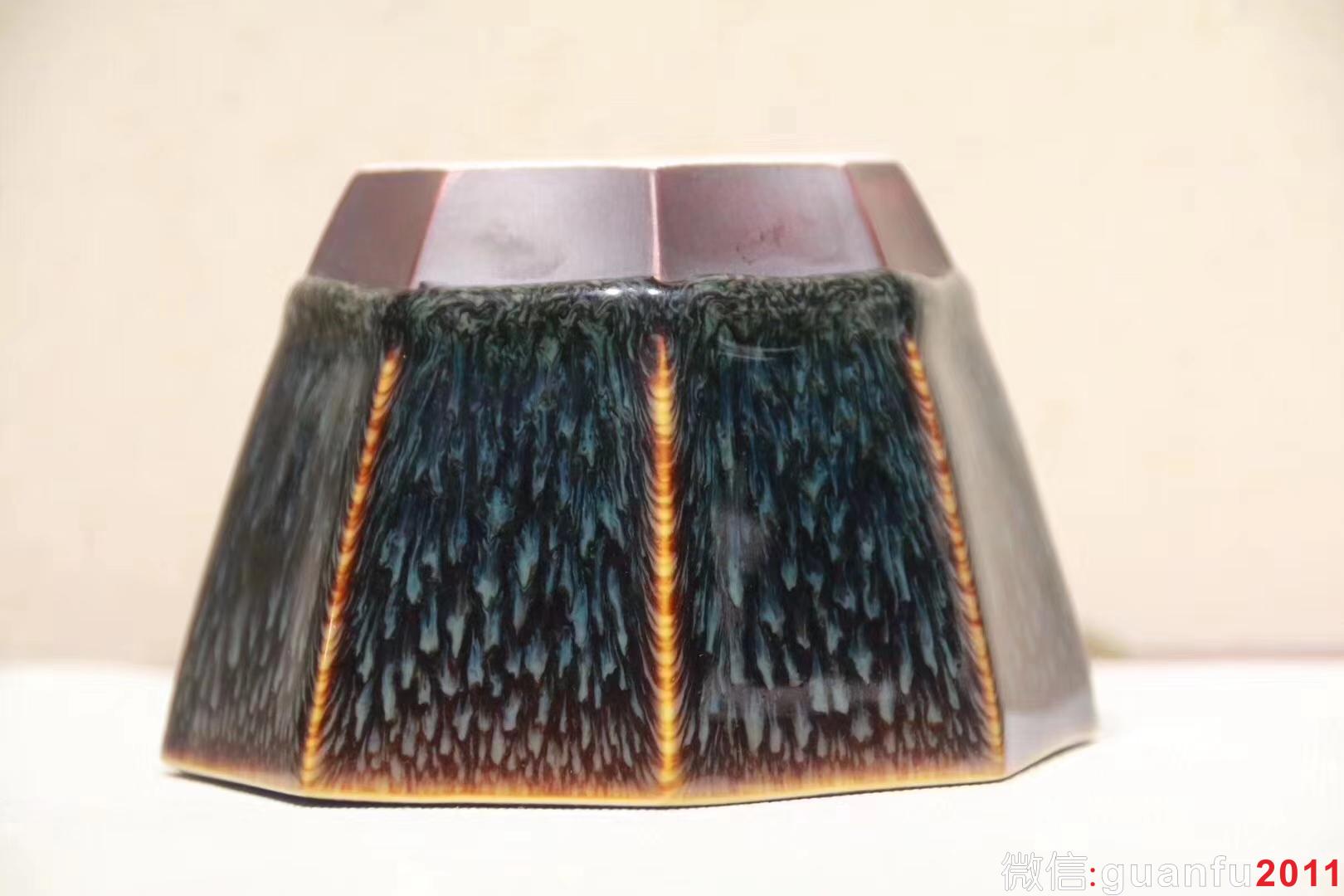 八面玲瓏-范澤鋒制 無暇精品獨(dú)特釉滴 釉滴的美是自然流入 9.7*6.7公分