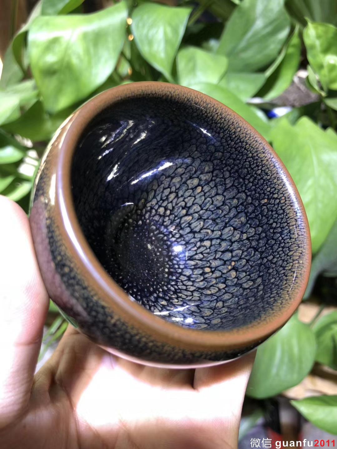 國大師  陳大鵬老師制  斂口鵝蛋杯  綠鷓鴣