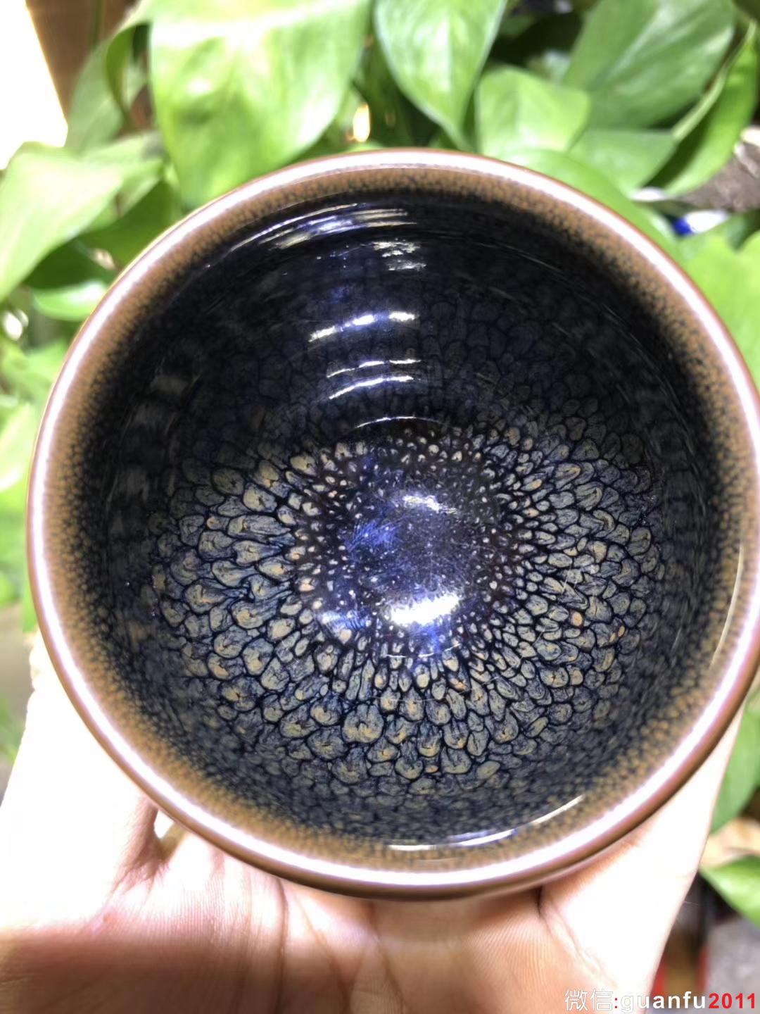 國大師  陳大鵬老師制  斂口鵝蛋杯  綠鷓鴣