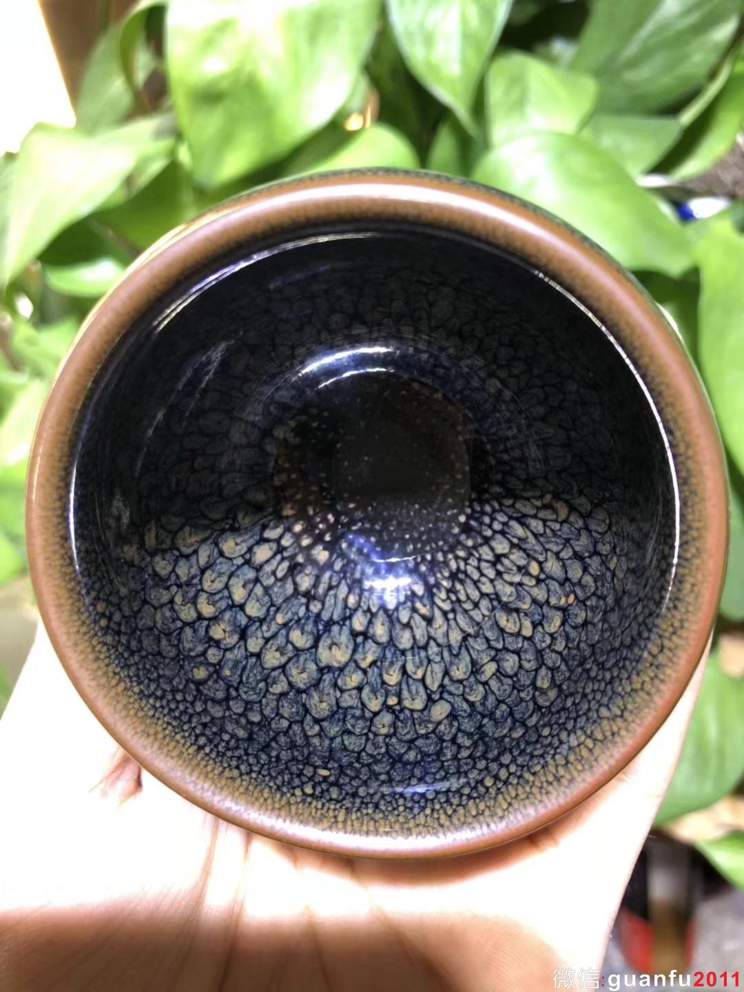 國大師  陳大鵬老師制  斂口鵝蛋杯  綠鷓鴣