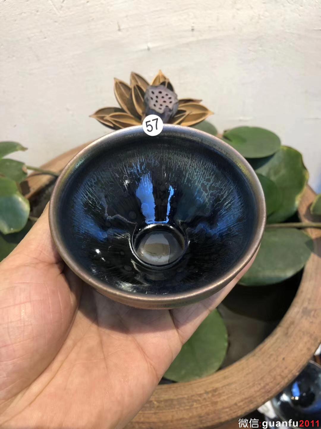 吳立主老師 曜變 束口 口徑：9高：6