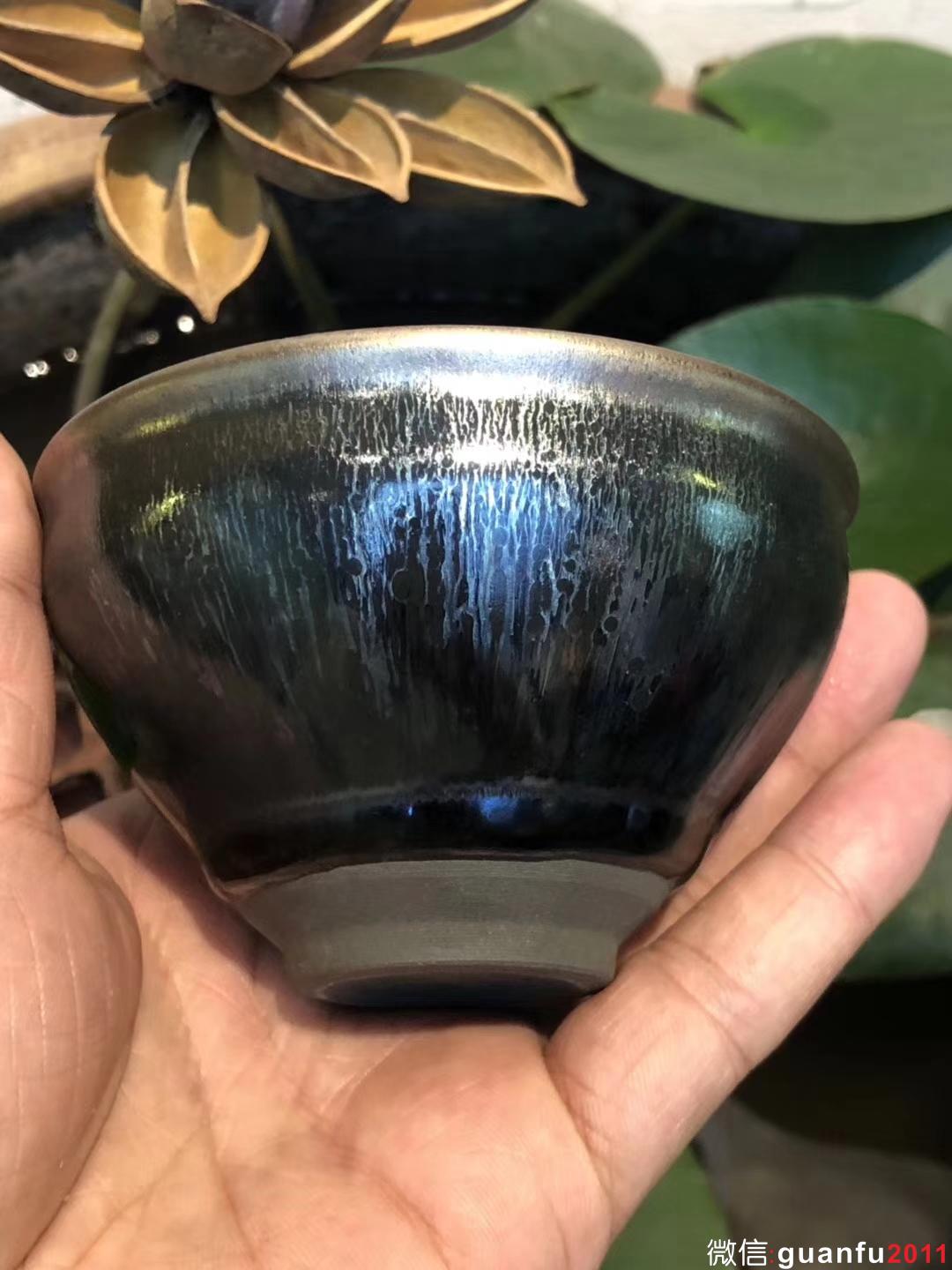 吳立主老師 曜變 束口 口徑：9高：6