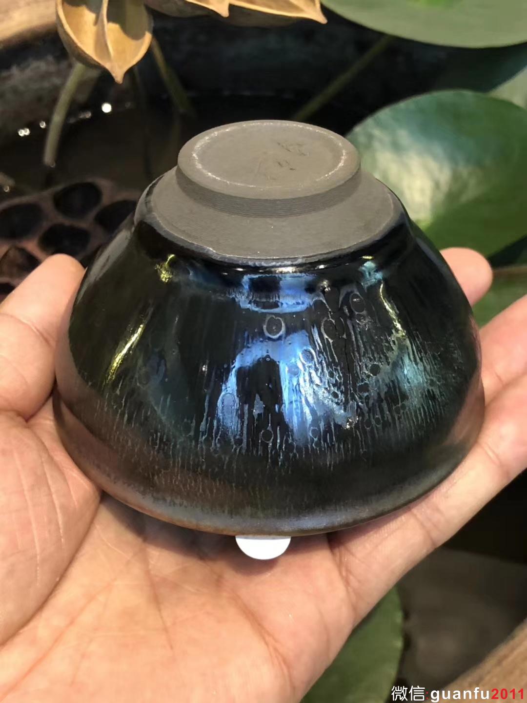 吳立主老師 曜變 束口 口徑：9高：6