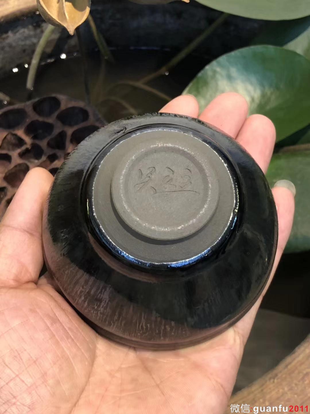 吳立主老師 曜變 束口 口徑：9高：6