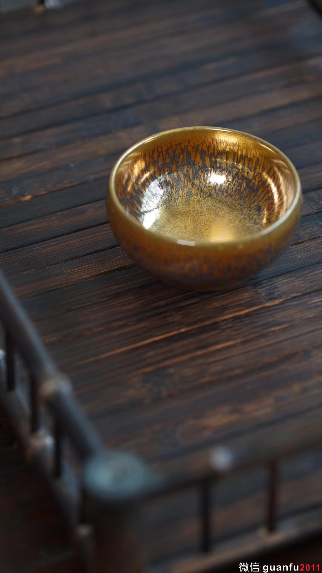 范澤鋒研究員級(jí)高級(jí)工藝美術(shù)大師 金絲玉毫 柿圓型口徑:9～9.5公分高5公分