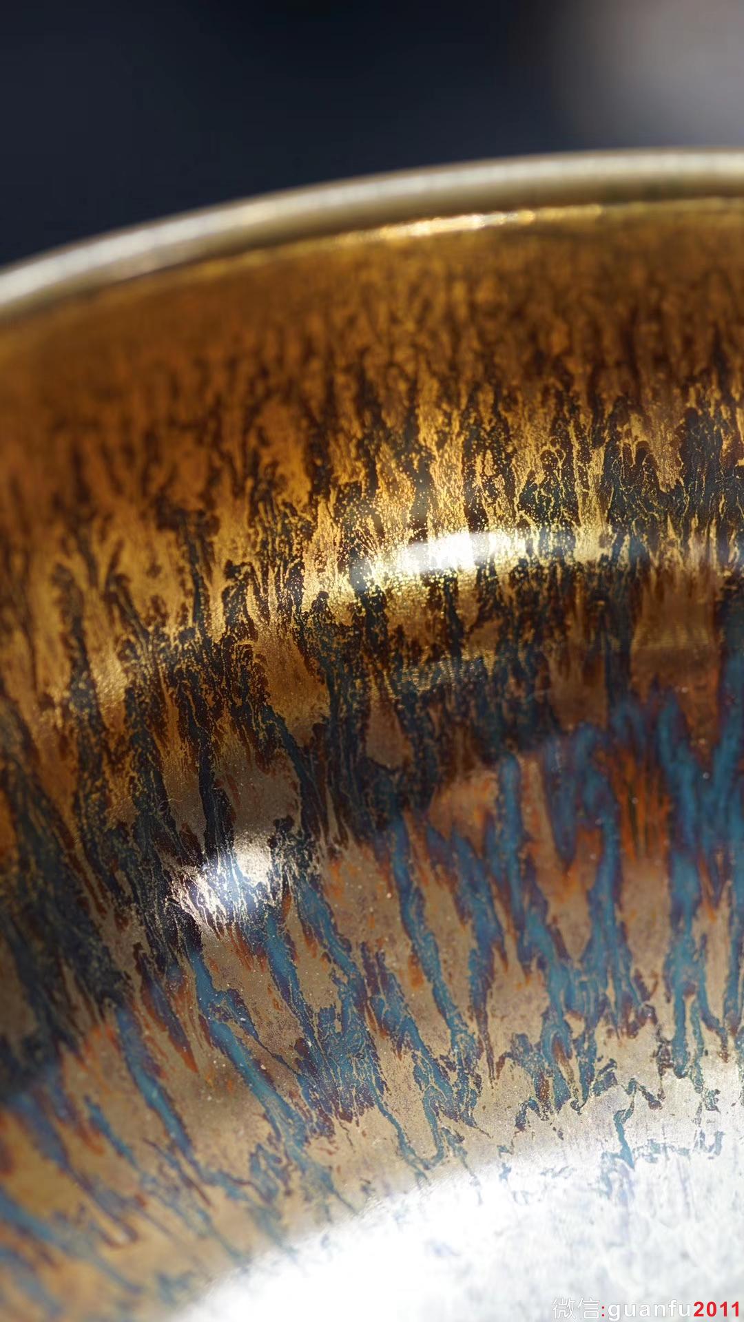 范澤鋒研究員級(jí)高級(jí)工藝美術(shù)大師 金絲玉毫 柿圓型口徑:9～9.5公分高5公分