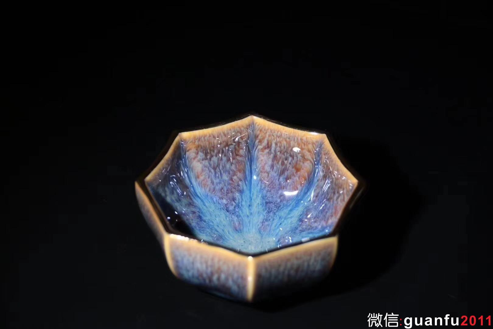 【莊子八則】星月盞 描金口 范澤鋒制 口徑:8.6公分高4.5公分