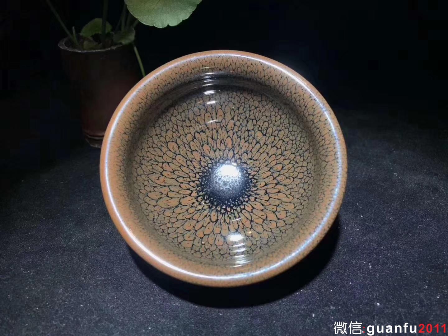 陳大鵬老師 鷓鴣斑 束口 口徑：8.8cm*5.2cm