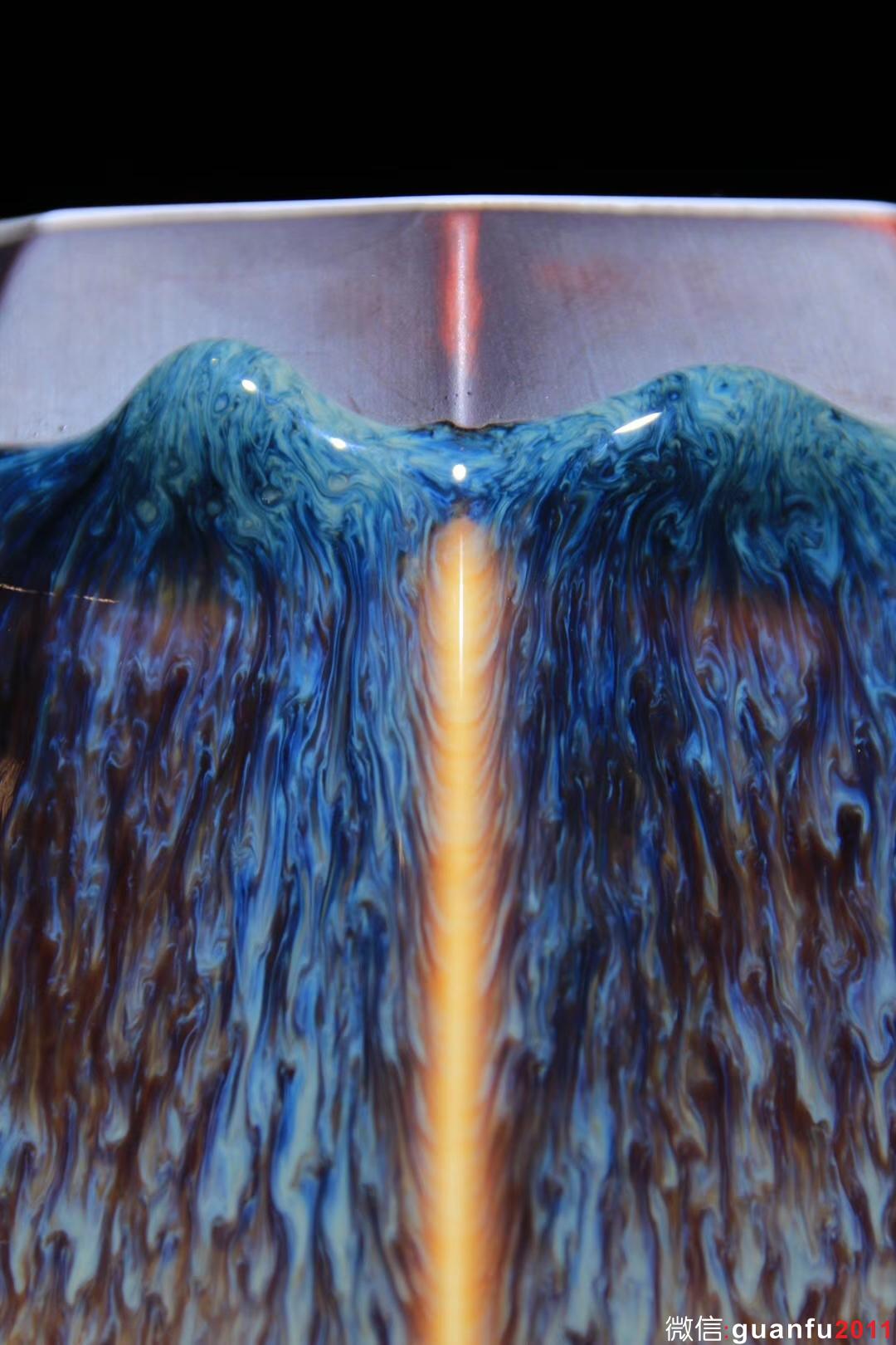 【八面玲瓏】星月盞 描金邊四戶八窗明,玲瓏逼上清. 范澤鋒制口徑:10.8公分高6公分