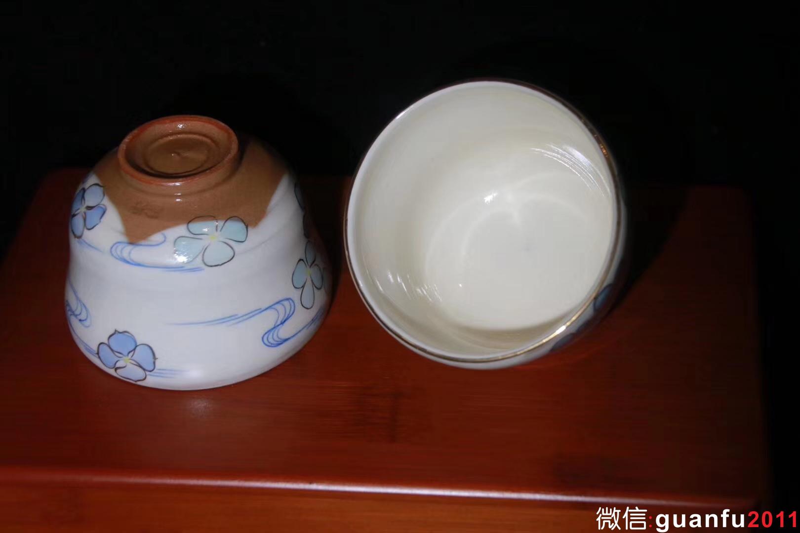 水出勝老師 粉引對杯