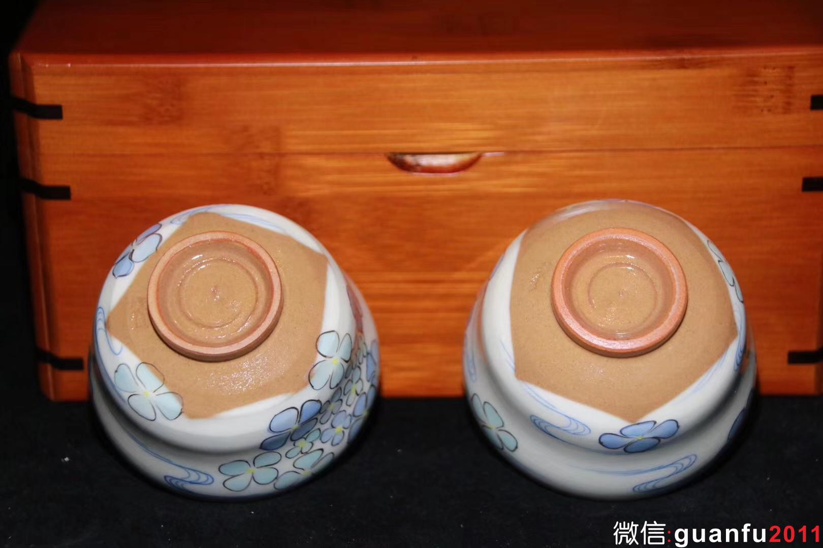 水出勝老師 粉引對杯