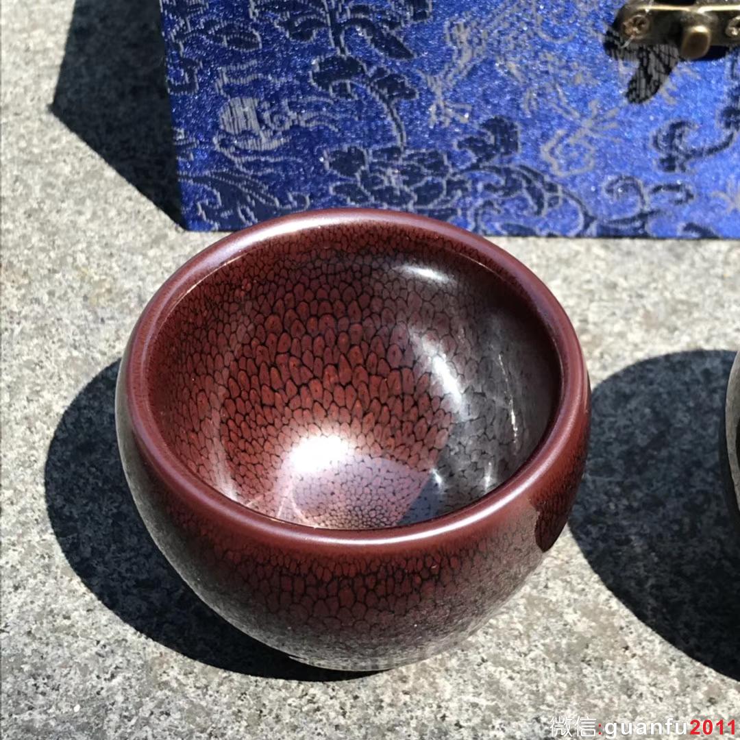 陳大鵬師傅 鷓鴣斑對杯