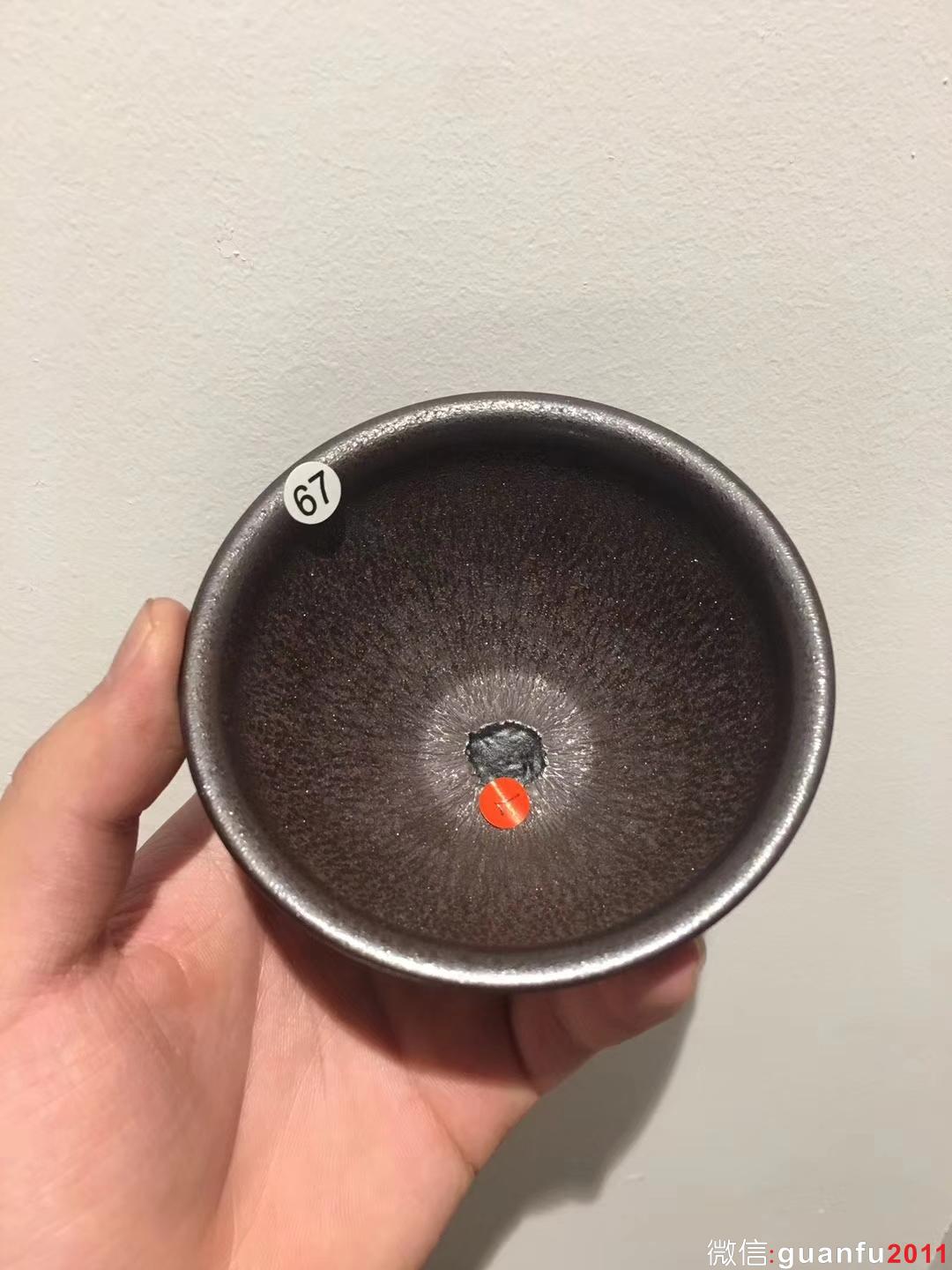 作者：江有庭老師  作品：金花銀蓮天目盞 口徑：9.7 cm*5.3 cm