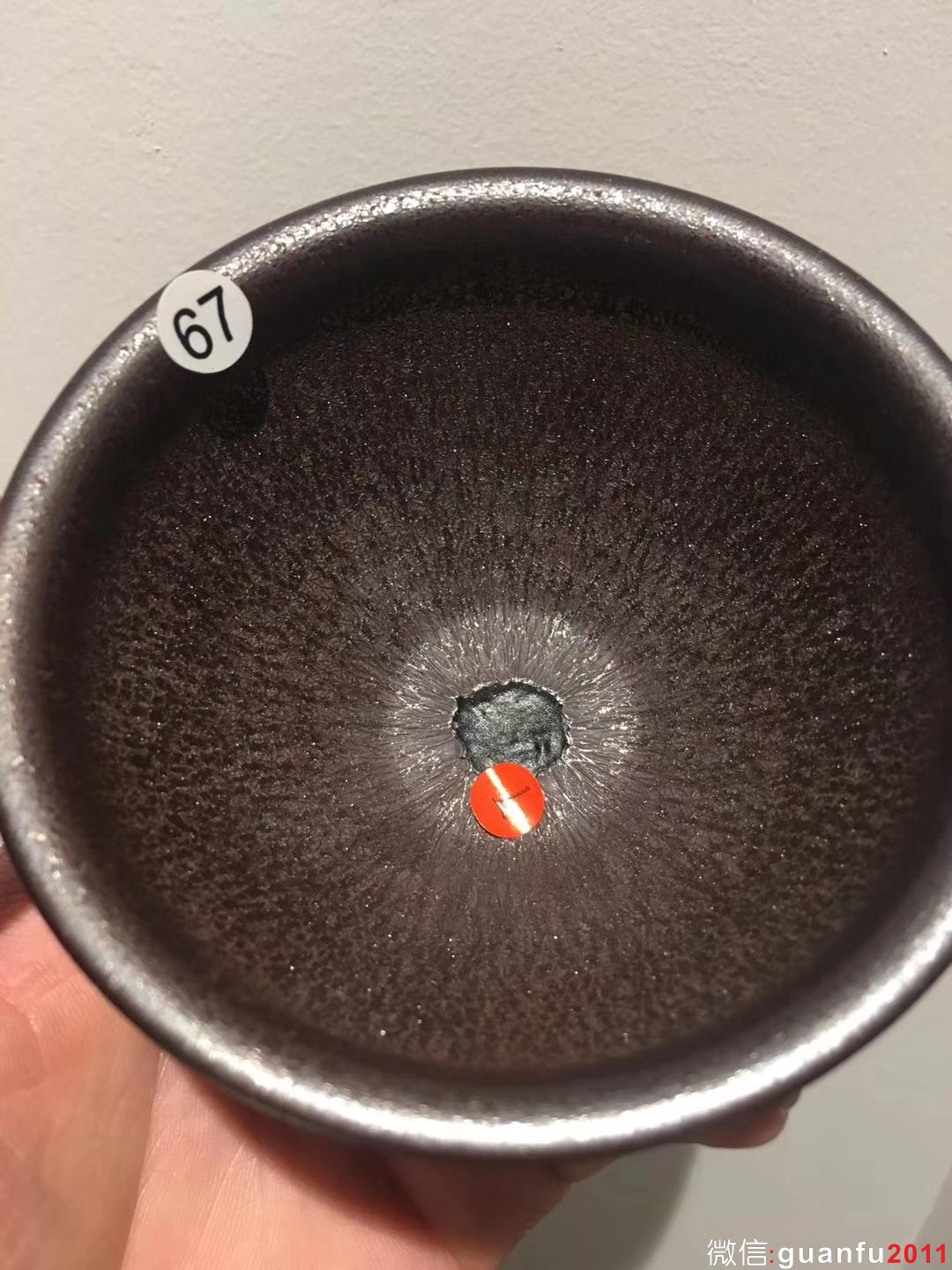 作者：江有庭老師  作品：金花銀蓮天目盞 口徑：9.7 cm*5.3 cm