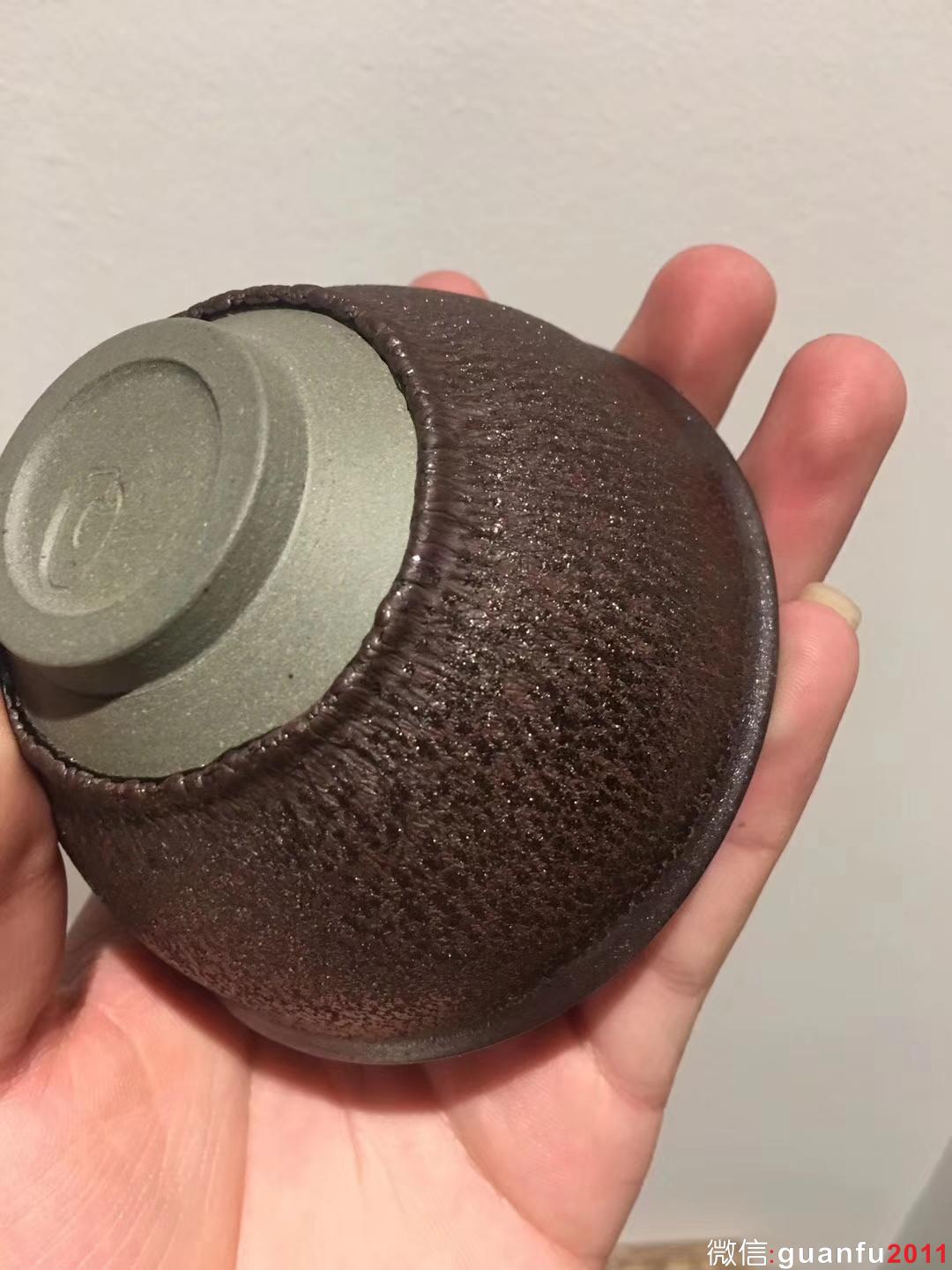 作者：江有庭老師  作品：金花銀蓮天目盞 口徑：9.7 cm*5.3 cm