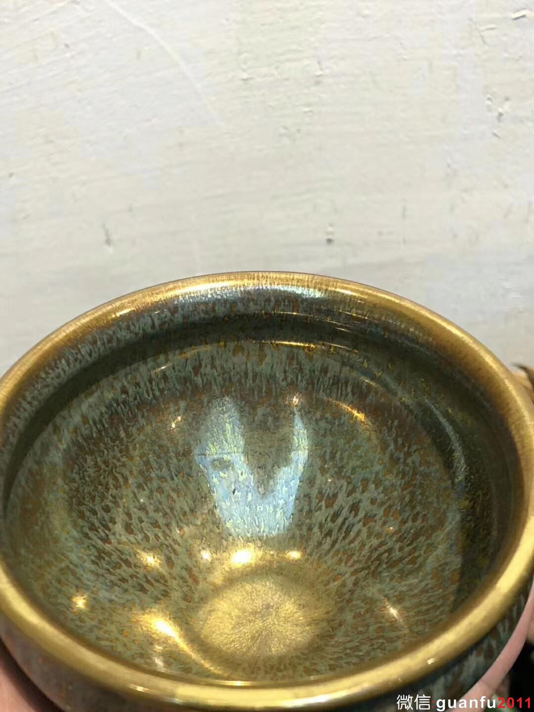 范澤鋒老師：星月盞 （金絲玉毫）（瓷胎） （紫砂眙） 口：9高：5 全稱“國(guó)家級(jí)研究員級(jí)高級(jí)工藝美術(shù)師”