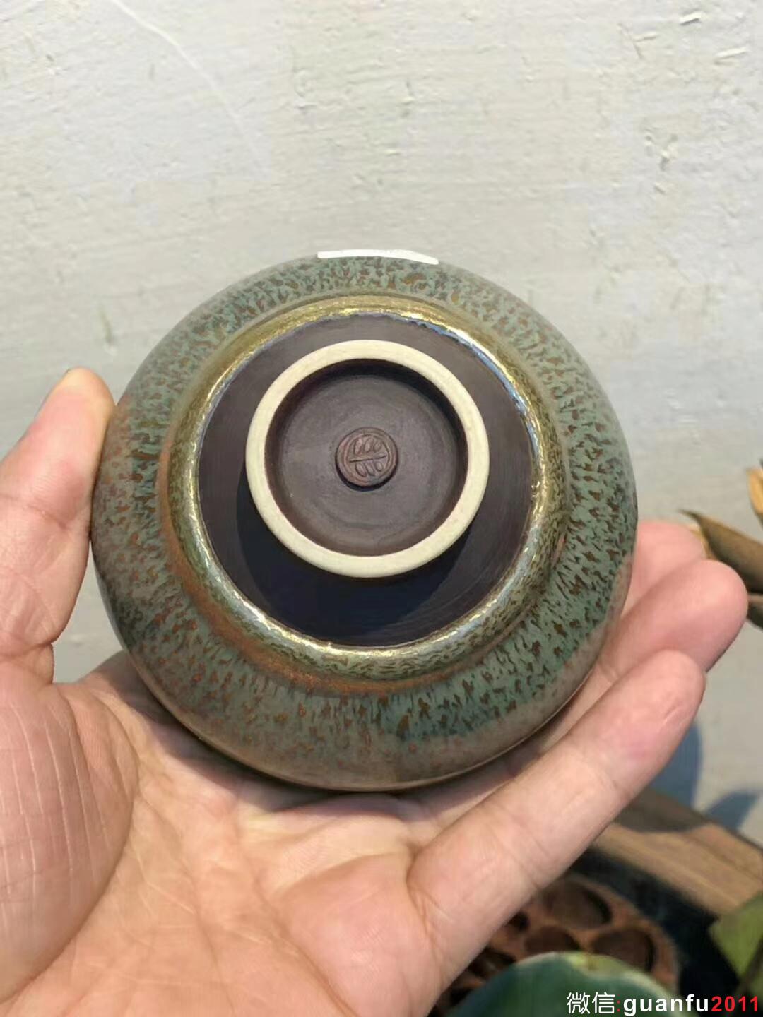 范澤鋒老師：星月盞 （金絲玉毫）（瓷胎） （紫砂眙） 口：9高：5 全稱“國(guó)家級(jí)研究員級(jí)高級(jí)工藝美術(shù)師”