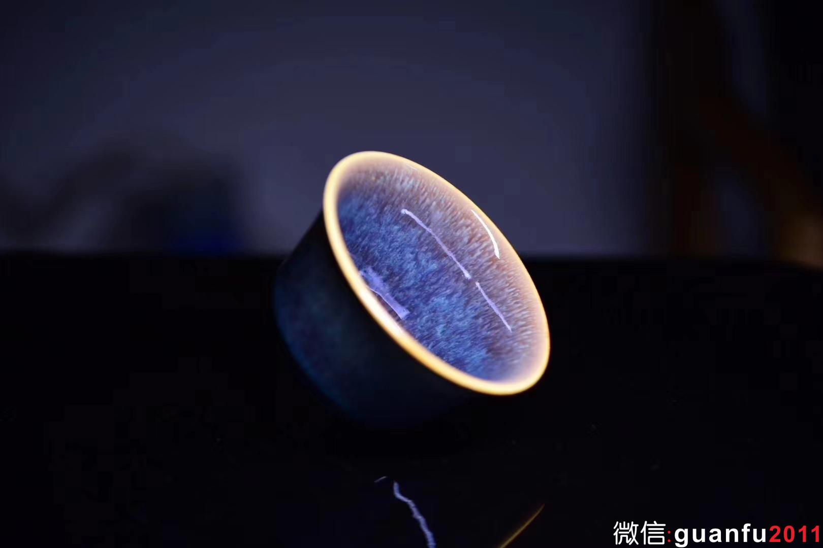 范澤鋒老師：星月盞 夢之藍 口徑:9高：5