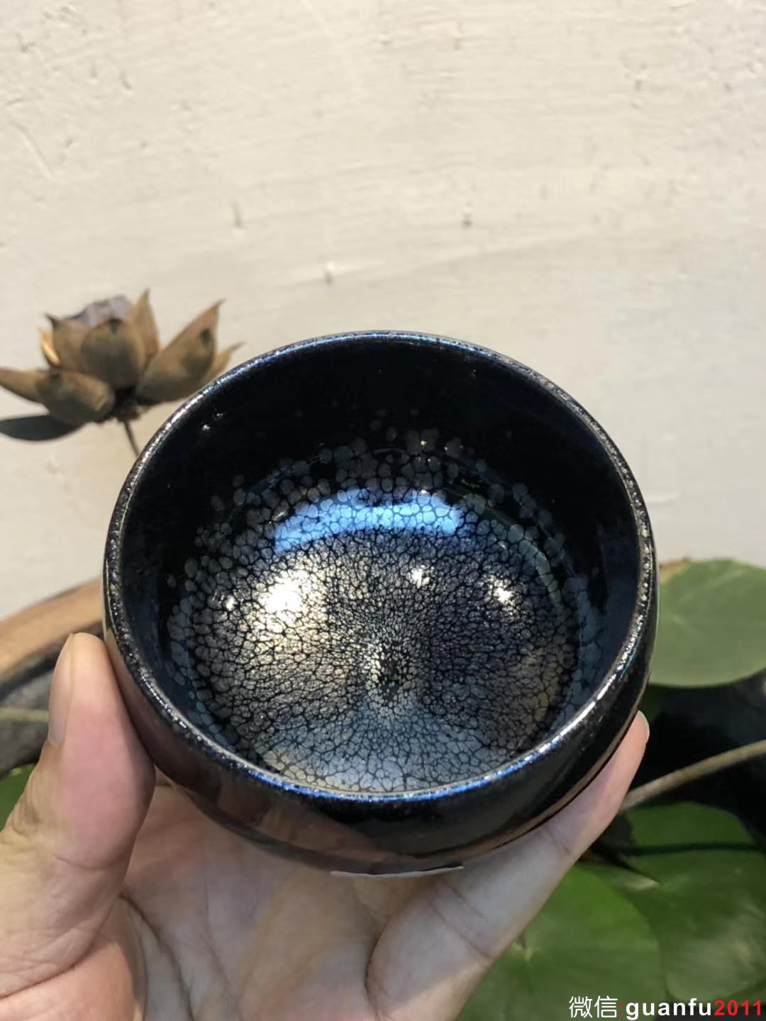 華御 陳春華老師 黑釉油滴 古樸而典雅，幽玄而深邃。