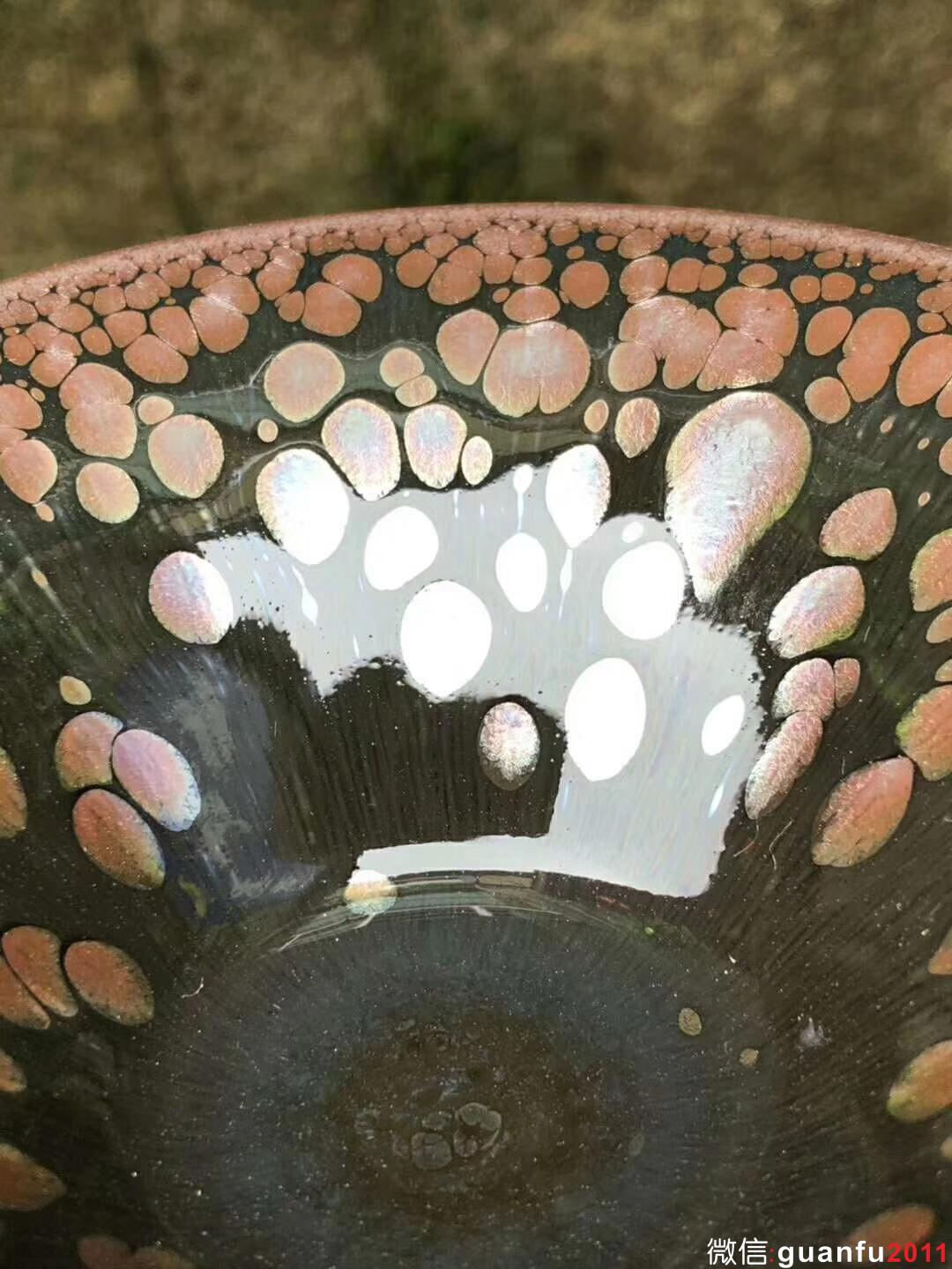 （蓮初） 李盞工坊 李昌海老師作品 （蓮初）鷓鴣斑  10.5（斗笠）