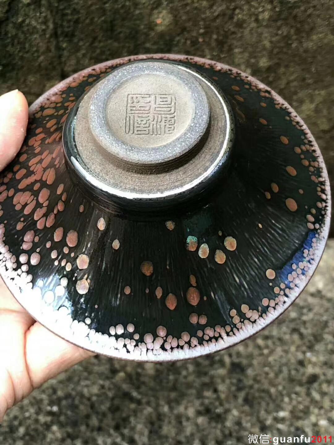 （蓮初） 李盞工坊 李昌海老師作品 （蓮初）鷓鴣斑  10.5（斗笠）