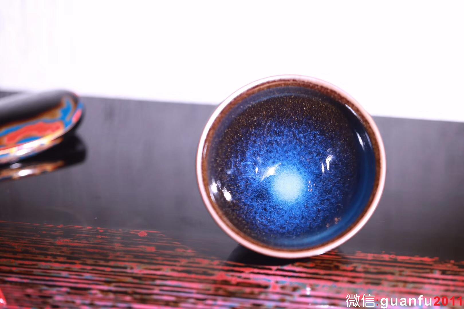 孫建興  茶末回藍(lán)釉9.1口徑